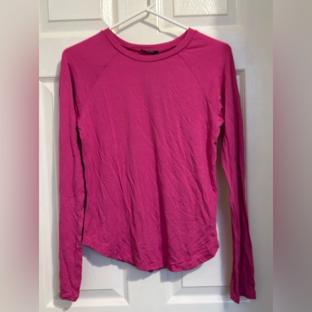 NWT Terez long sleeve Tee girls size XL Barbie pink